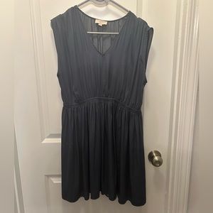Dusty Blue Knee Length Loft Dress